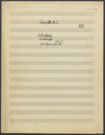 Vorschaubild von Klavierstücke II. Violinsonaten mit Klavierbegleitung, Juli 1929. | Oktober 1929