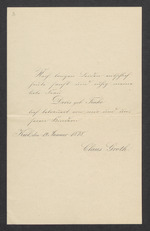 Vorschaubild von Brief von Klaus Groth an Christine Hebbel