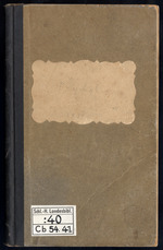 Vorschaubild von Ferdinand Tönnies - Notizbuch: „Psychol[ogie]"