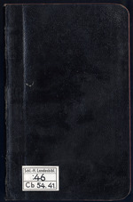 Vorschaubild von Ferdinand Tönnies - Notizbuch (Texte 1907)