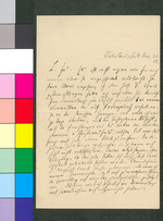 Vorschaubild von Brief von Ferdinand Tönnies an Friedrich Paulsen