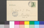 Vorschaubild von Postkarte von Ferdinand Tönnies an Friedrich Paulsen