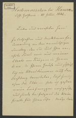 Vorschaubild von Brief von Theodor Storm an Erich Schmidt