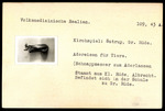 Vorschaubild von Volkskundekartei Paul Selk und Gustav Friedrich Meyer – Fotosammlung - "Volksmedizin"