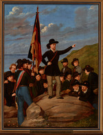 Vorschaubild von Gemälde "Der Maler Magnussen und seine Freischar"