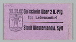 Vorschaubild von Notgeld Stadt Westerland (2 Rentenpfennig)