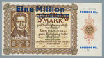 Vorschaubild von Notgeld Kreis Rendsburg (1 Million Mark, Überstempelung)
