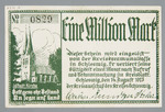 Vorschaubild von Notgeld Kreis Schleswig (1 Million Mark)