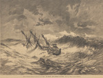 Vorschaubild von Holzstich "Die Korvette 'Prinz Adalbert' im Taifun"
